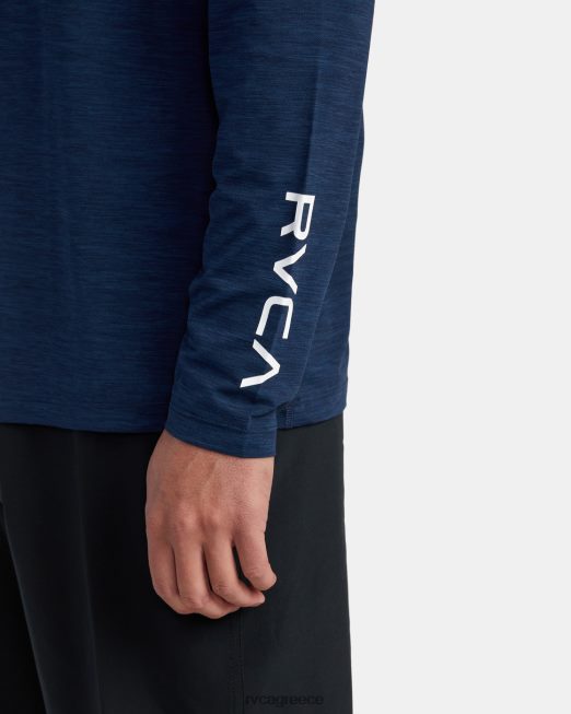 R422N8633 μακρυμάνικο rashguard RVCA για άνδρες και γυναίκες ναυτικό ρείκι είδη ένδυσης