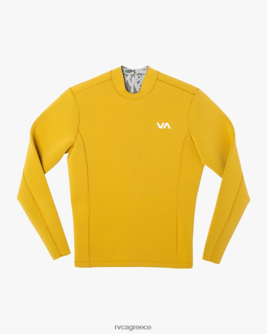 R422N8596 Σακάκι με φερμουάρ στο πίσω μέρος 2mm RVCA για άνδρες και γυναίκες χρυσός είδη ένδυσης