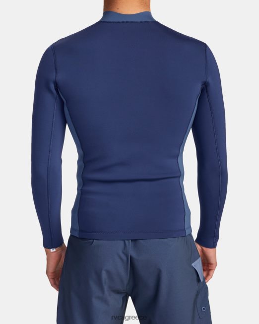 R422N8616 Μπροστινή φόρμα με φερμουάρ ισορροπίας 2mm RVCA για άνδρες και γυναίκες ΠΟΛΕΜΙΚΟ ΝΑΥΤΙΚΟ είδη ένδυσης