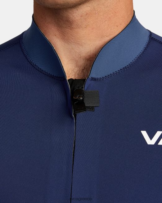 R422N8616 Μπροστινή φόρμα με φερμουάρ ισορροπίας 2mm RVCA για άνδρες και γυναίκες ΠΟΛΕΜΙΚΟ ΝΑΥΤΙΚΟ είδη ένδυσης