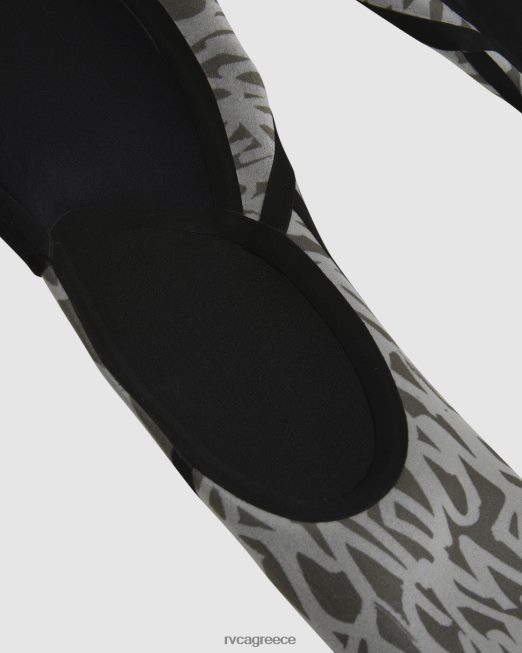 R422N8617 Ολόσωμη φόρμα με φερμουάρ 3/2 ισορροπίας στο στήθος RVCA για άνδρες και γυναίκες μαύρος είδη ένδυσης