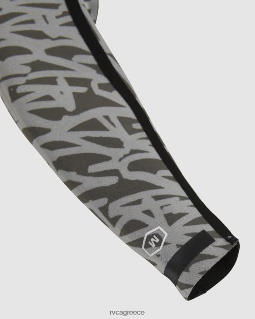 R422N8617 Ολόσωμη φόρμα με φερμουάρ 3/2 ισορροπίας στο στήθος RVCA για άνδρες και γυναίκες μαύρος είδη ένδυσης