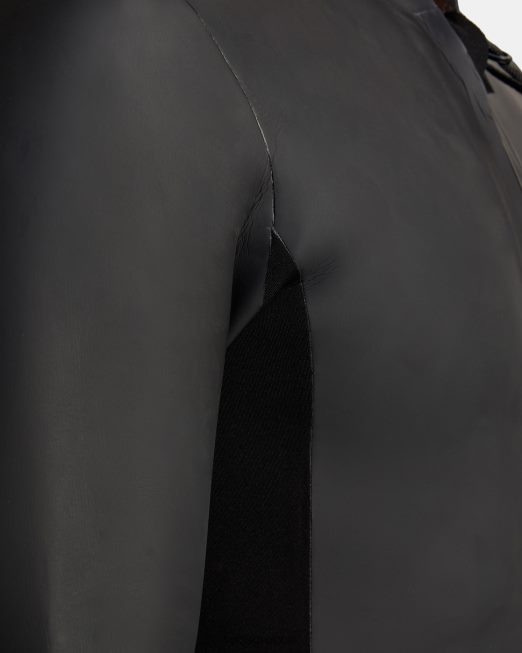 R422N8629 Μπροστινό μπουφάν benji anp με φερμουάρ 2mm RVCA για άνδρες και γυναίκες μαύρος είδη ένδυσης