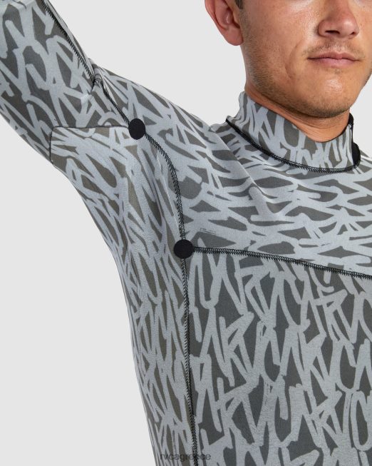 R422N8629 Μπροστινό μπουφάν benji anp με φερμουάρ 2mm RVCA για άνδρες και γυναίκες μαύρος είδη ένδυσης