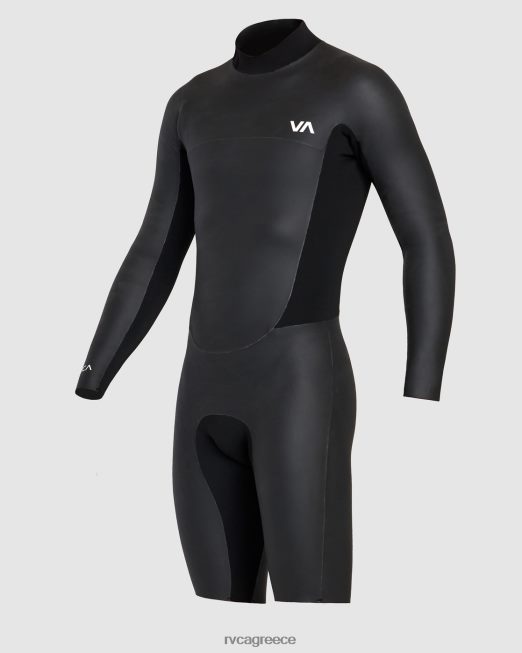 R422N8637 Μακρύ μανίκι ελατήρια φόρμα smoothie 2/2 balance RVCA για άνδρες και γυναίκες μαύρος είδη ένδυσης