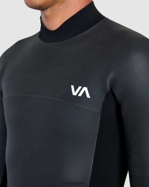 R422N8637 Μακρύ μανίκι ελατήρια φόρμα smoothie 2/2 balance RVCA για άνδρες και γυναίκες μαύρος είδη ένδυσης