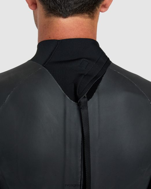 R422N8637 Μακρύ μανίκι ελατήρια φόρμα smoothie 2/2 balance RVCA για άνδρες και γυναίκες μαύρος είδη ένδυσης