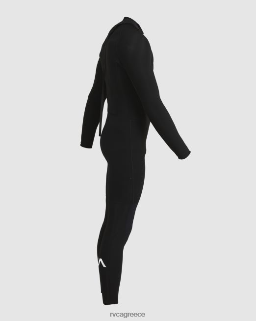 R422N8647 Ολόσωμη φόρμα με φερμουάρ 3/2 ισορροπίας RVCA για άνδρες και γυναίκες μαύρος είδη ένδυσης