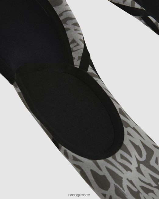 R422N8647 Ολόσωμη φόρμα με φερμουάρ 3/2 ισορροπίας RVCA για άνδρες και γυναίκες μαύρος είδη ένδυσης