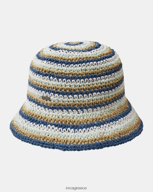 R422N81077 ψάθινο καπέλο κουβά laguna RVCA γυναίκες ακτή αξεσουάρ