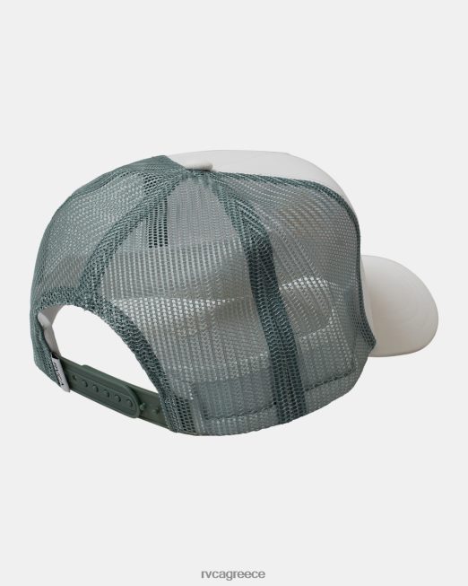 R422N81214 καλοκαιρινό καπέλο φορτηγατζή RVCA γυναίκες άσπρο αξεσουάρ