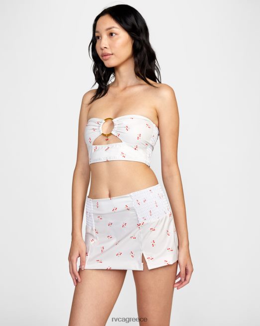 R422N81519 καρδιοκατακτητής ψηλόμεση φούστα RVCA γυναίκες κρέμα είδη ένδυσης