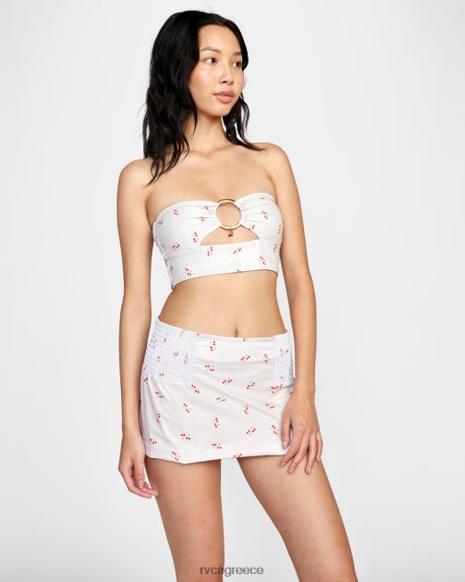 R422N81519 καρδιοκατακτητής ψηλόμεση φούστα RVCA γυναίκες κρέμα είδη ένδυσης