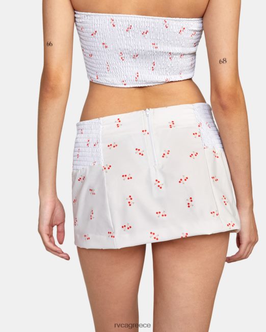 R422N81519 καρδιοκατακτητής ψηλόμεση φούστα RVCA γυναίκες κρέμα είδη ένδυσης