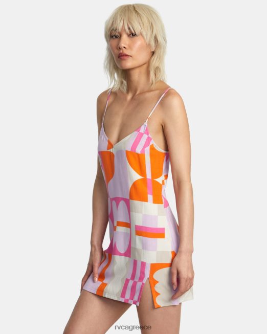 R422N81007 Μίνι φόρεμα σε καφέ jesse RVCA γυναίκες λεβάντα είδη ένδυσης