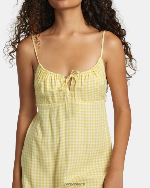 R422N81191 Μίνι φόρεμα στην πλαγιά του λόφου RVCA γυναίκες χρυσαφένιος είδη ένδυσης