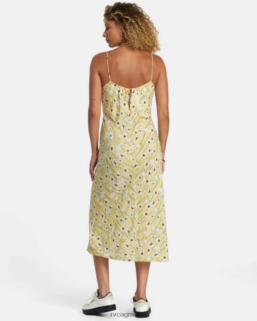 R422N81233 παρθενικό μίντι φόρεμα RVCA γυναίκες χρυσαφένιος είδη ένδυσης