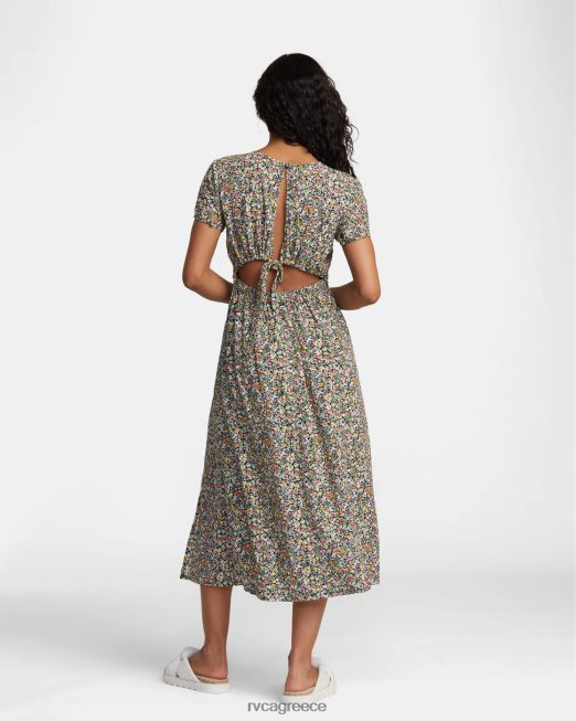 R422N81365 ονειρικό φόρεμα RVCA γυναίκες πράσινη λάμψη είδη ένδυσης