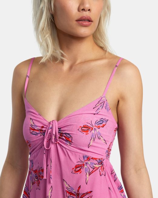 R422N81380 αμάνικο φόρεμα hau tree RVCA γυναίκες κυκλάμινο είδη ένδυσης