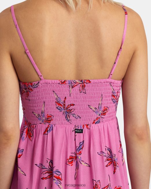 R422N81380 αμάνικο φόρεμα hau tree RVCA γυναίκες κυκλάμινο είδη ένδυσης