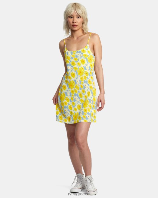 R422N81395 Μίντι φόρεμα macarthur RVCA γυναίκες σκονισμένο μπλε είδη ένδυσης