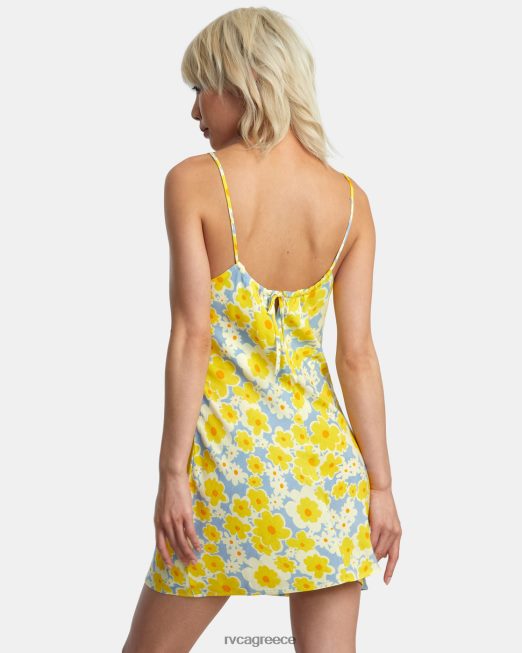 R422N81395 Μίντι φόρεμα macarthur RVCA γυναίκες σκονισμένο μπλε είδη ένδυσης