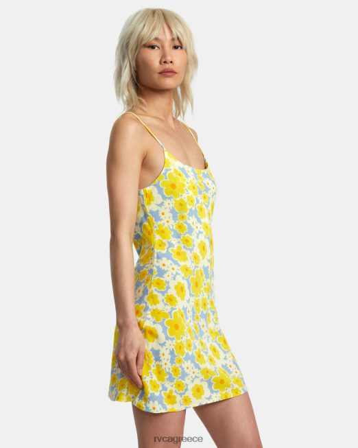 R422N81395 Μίντι φόρεμα macarthur RVCA γυναίκες σκονισμένο μπλε είδη ένδυσης