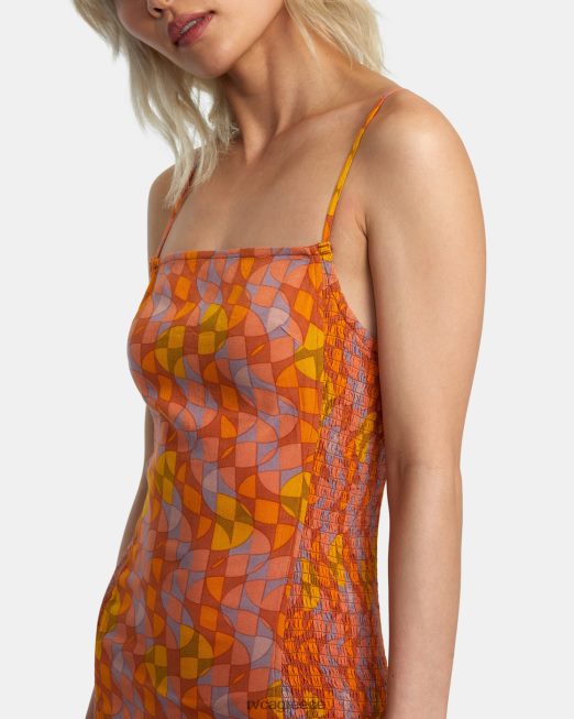 R422N81403 ενιαίο bodycon φόρεμα RVCA γυναίκες αμμόξυλο είδη ένδυσης