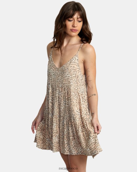 R422N81426 φέτα μίνι φόρεμα RVCA γυναίκες κρέμα είδη ένδυσης