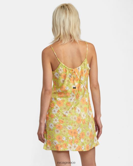 R422N81438 Μίντι φόρεμα macarthur RVCA γυναίκες ασβέστη είδη ένδυσης