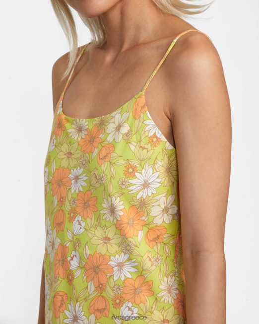 R422N81438 Μίντι φόρεμα macarthur RVCA γυναίκες ασβέστη είδη ένδυσης