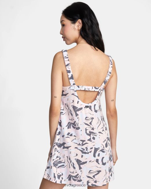 R422N81453 σώσε τον εαυτό σου μίνι φόρεμα RVCA γυναίκες τέφρα μπλε είδη ένδυσης