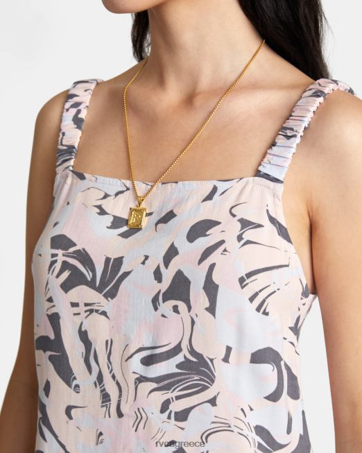 R422N81453 σώσε τον εαυτό σου μίνι φόρεμα RVCA γυναίκες τέφρα μπλε είδη ένδυσης