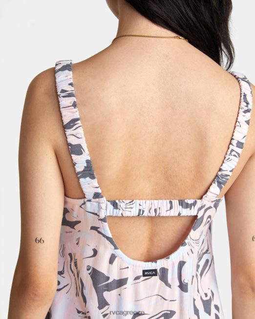 R422N81453 σώσε τον εαυτό σου μίνι φόρεμα RVCA γυναίκες τέφρα μπλε είδη ένδυσης