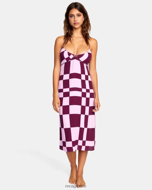 R422N81475 μίντι φόρεμα χωρίς κρίση RVCA γυναίκες ορχιδέα είδη ένδυσης