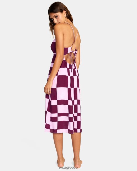 R422N81475 μίντι φόρεμα χωρίς κρίση RVCA γυναίκες ορχιδέα είδη ένδυσης