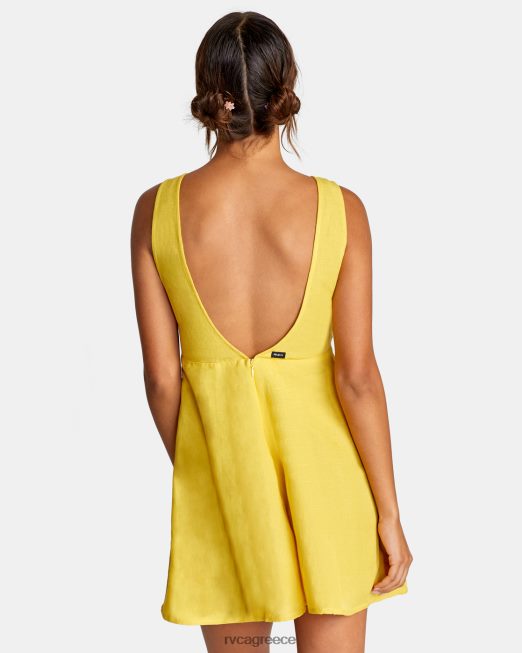 R422N81529 λινό shifty romper RVCA γυναίκες χρυσός είδη ένδυσης