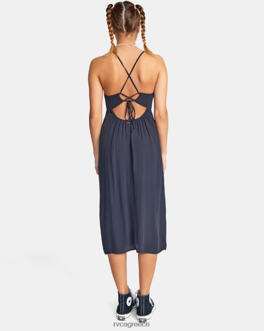 R422N81535 μίντι φόρεμα χωρίς κρίση RVCA γυναίκες μαύρος είδη ένδυσης