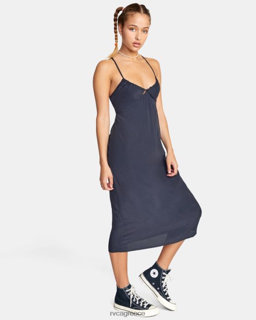 R422N81535 μίντι φόρεμα χωρίς κρίση RVCA γυναίκες μαύρος είδη ένδυσης