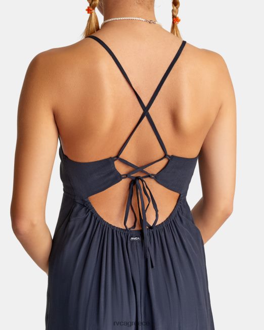 R422N81535 μίντι φόρεμα χωρίς κρίση RVCA γυναίκες μαύρος είδη ένδυσης