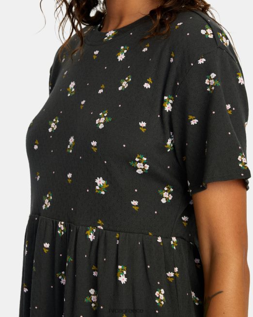 R422N81573 City vibes μίνι φόρεμα RVCA γυναίκες μαύρος είδη ένδυσης