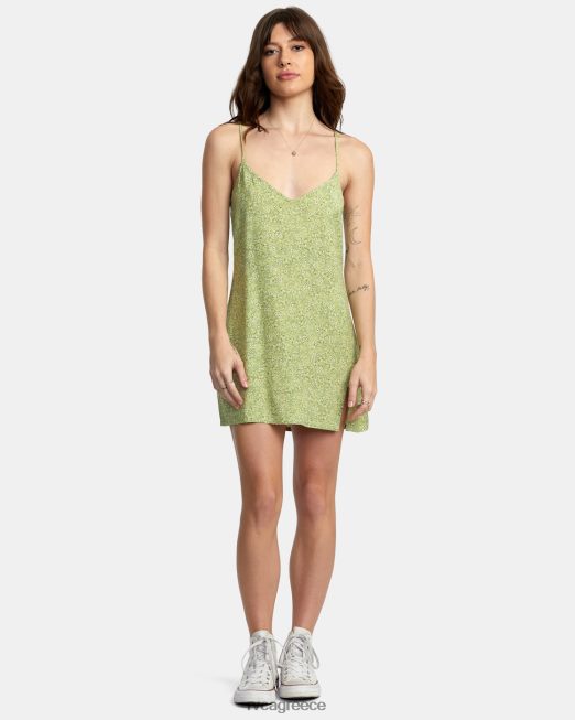 R422N81600 slip up μίνι φόρεμα RVCA γυναίκες φτέρη είδη ένδυσης