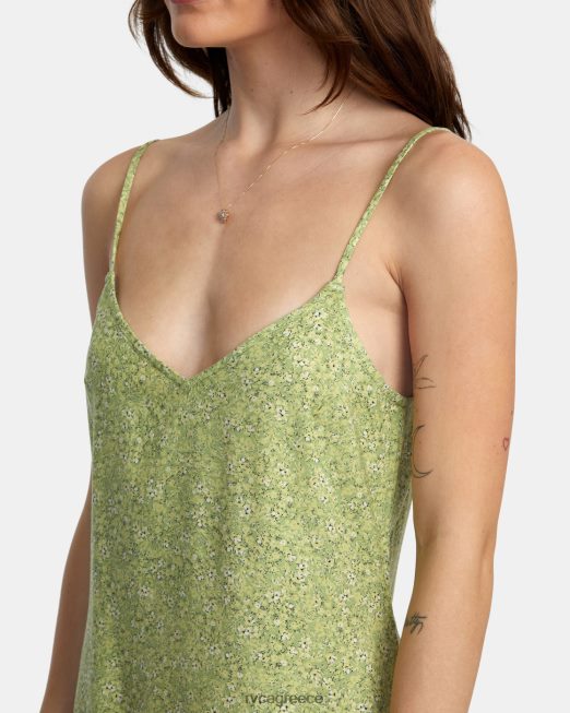 R422N81600 slip up μίνι φόρεμα RVCA γυναίκες φτέρη είδη ένδυσης