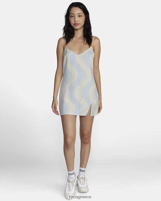 R422N81608 slip up μίνι φόρεμα RVCA γυναίκες μπλε αλογόνου είδη ένδυσης
