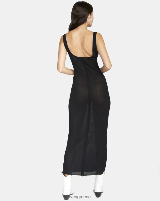 R422N81622 back it up midi bodycon φόρεμα RVCA γυναίκες μαύρος είδη ένδυσης