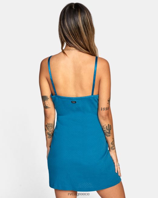 R422N81626 μόνο φίλοι pointelle midi φόρεμα RVCA γυναίκες αναπνευστήρας μπλε είδη ένδυσης
