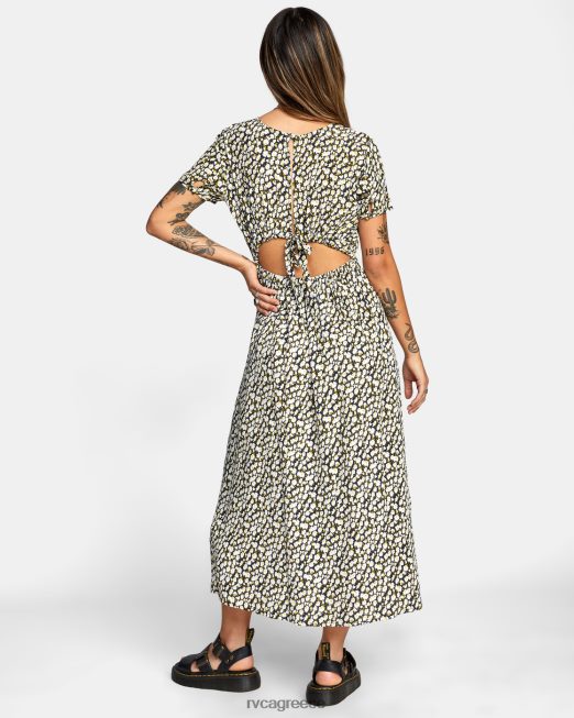 R422N81679 μίντι φόρεμα dreamscape RVCA γυναίκες μαύρος είδη ένδυσης