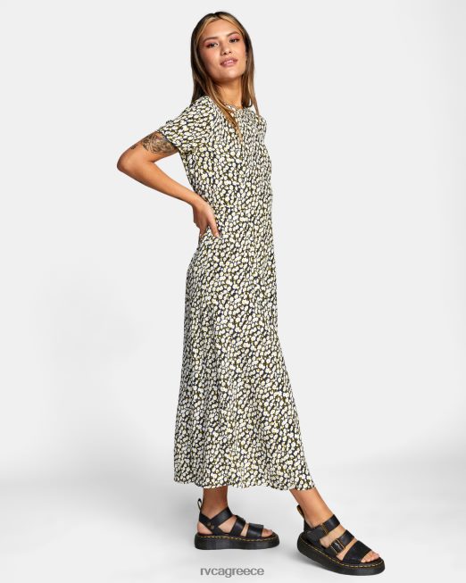 R422N81679 μίντι φόρεμα dreamscape RVCA γυναίκες μαύρος είδη ένδυσης