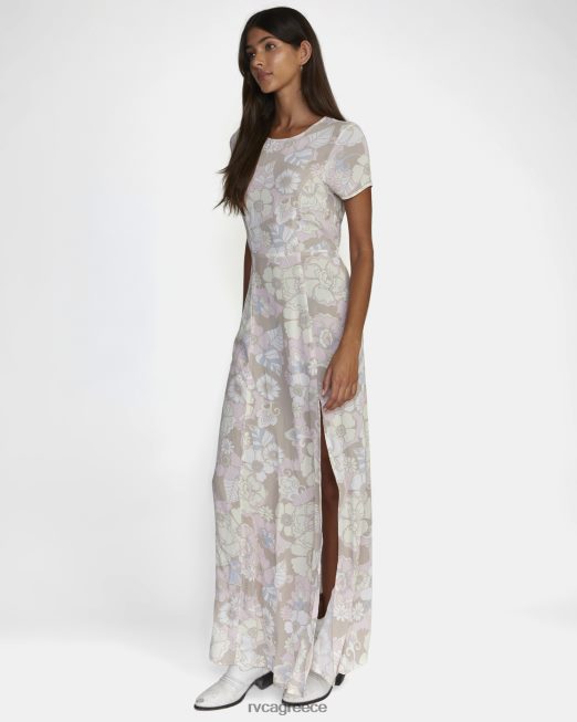 R422N81694 μεσημεριανό μάξι φόρεμα RVCA γυναίκες σκούρο χακί είδη ένδυσης