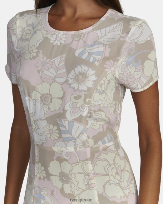 R422N81694 μεσημεριανό μάξι φόρεμα RVCA γυναίκες σκούρο χακί είδη ένδυσης